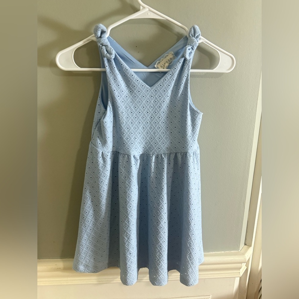 btween Light Blue Patterned Casual Dress 5